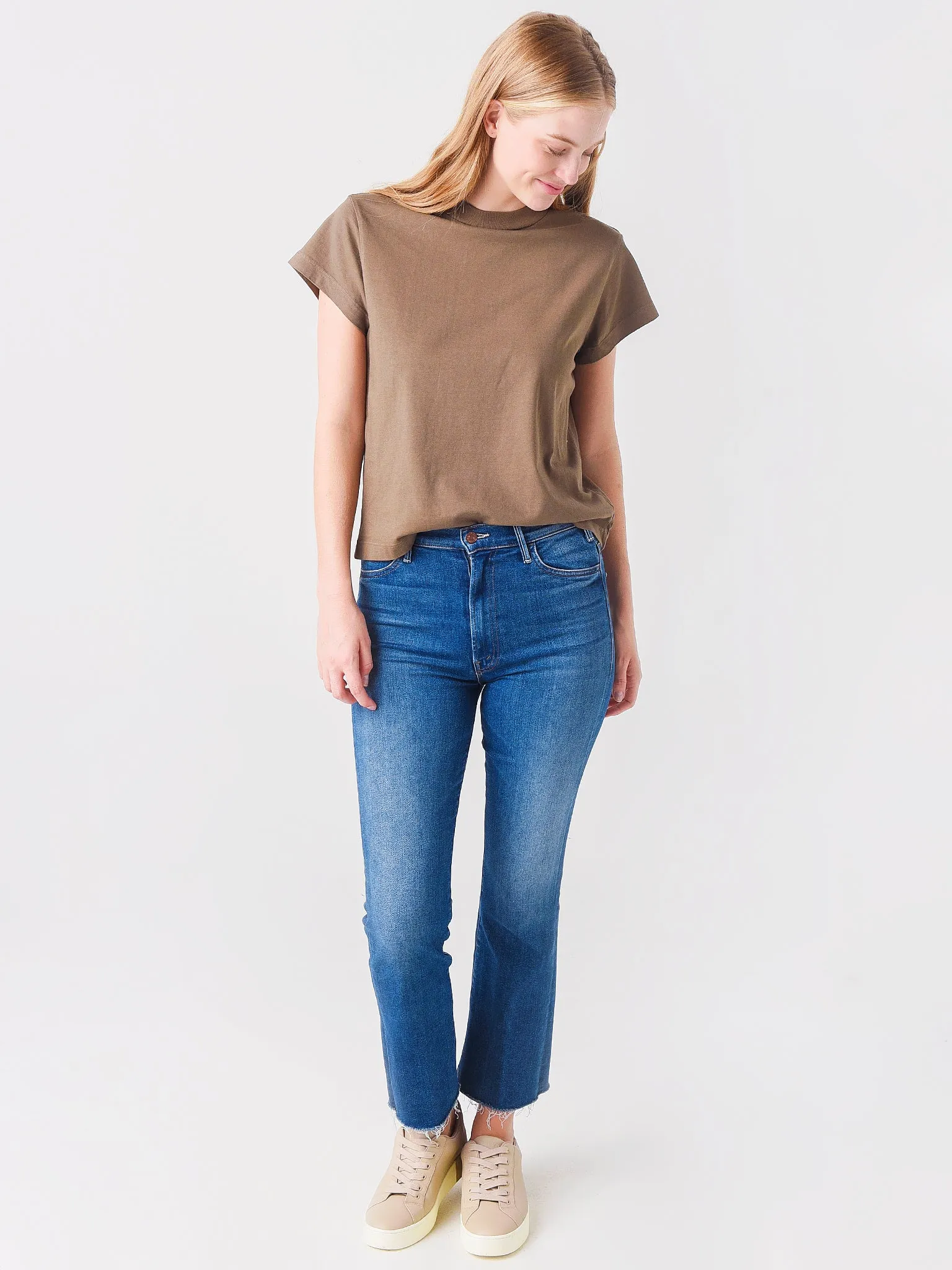 Agolde Women's Anika Cap Sleeve Tee