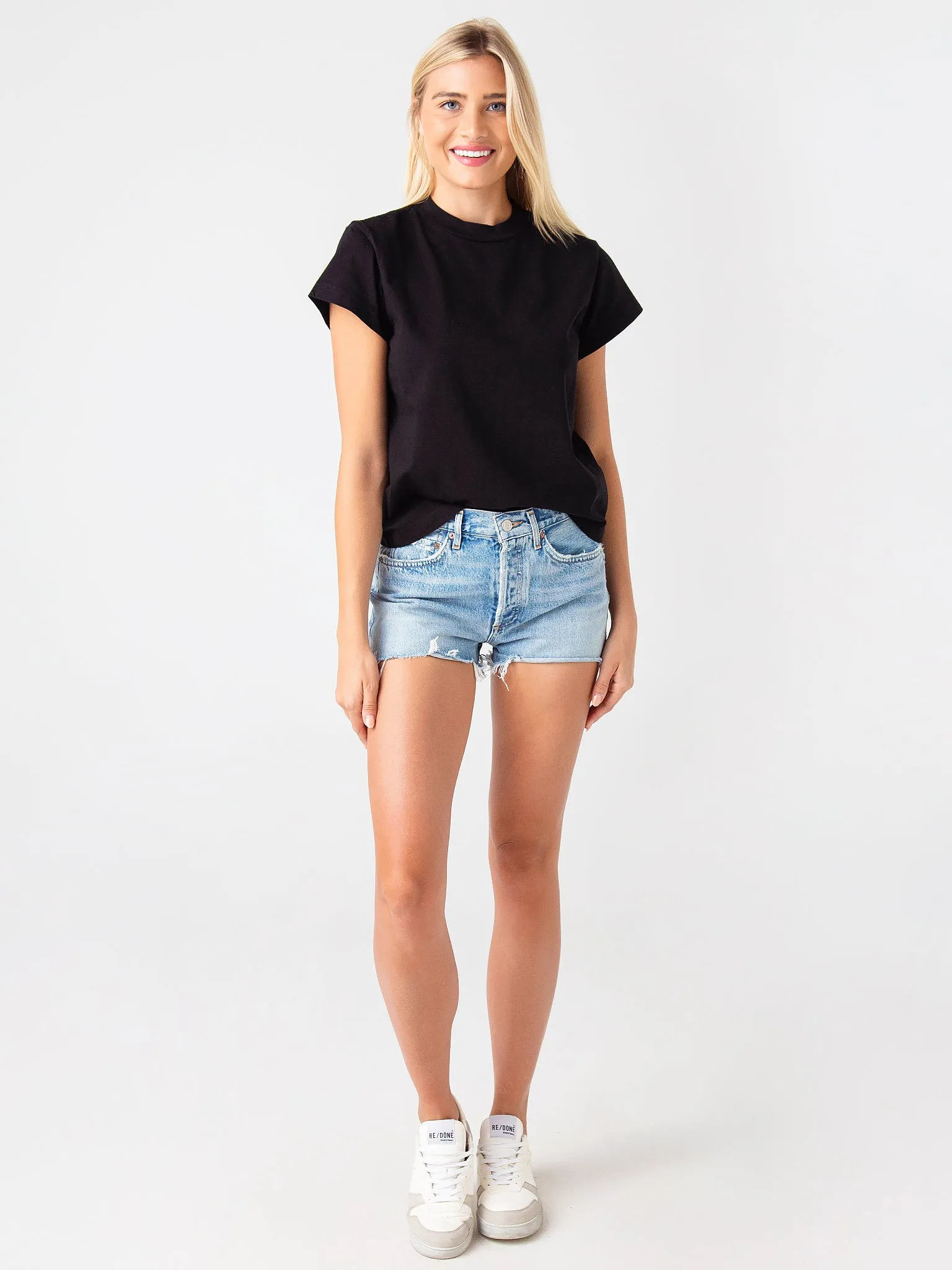 Agolde Women's Anika Cap Sleeve Tee