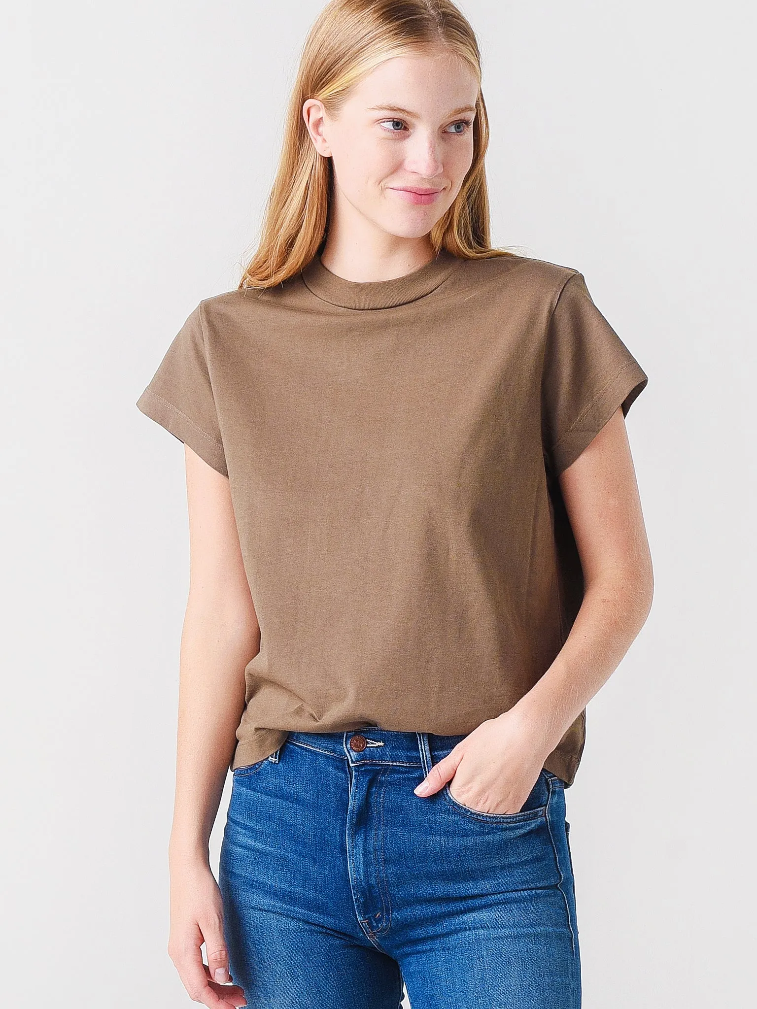 Agolde Women's Anika Cap Sleeve Tee