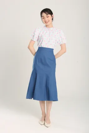 Berenice Midi Skirts in Denim