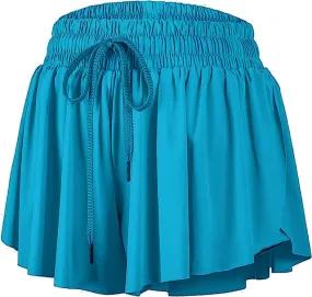 Butterfly Flowy Short in Turquoise