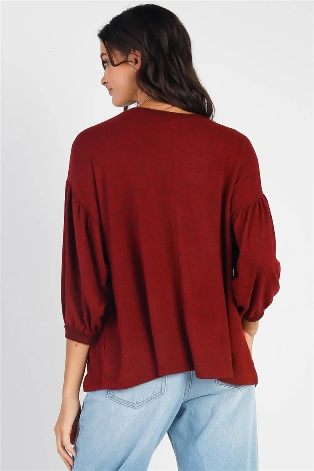 Christy Drop Shoulder Puff Sleeve Top