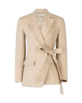 Corduroy Belted Blazer