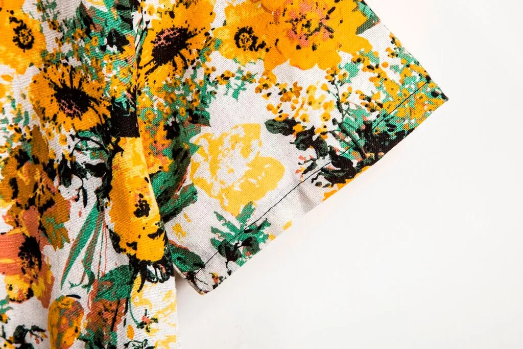 Floral Loose Baggy Holiday Shirts