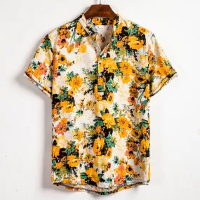 Floral Loose Baggy Holiday Shirts