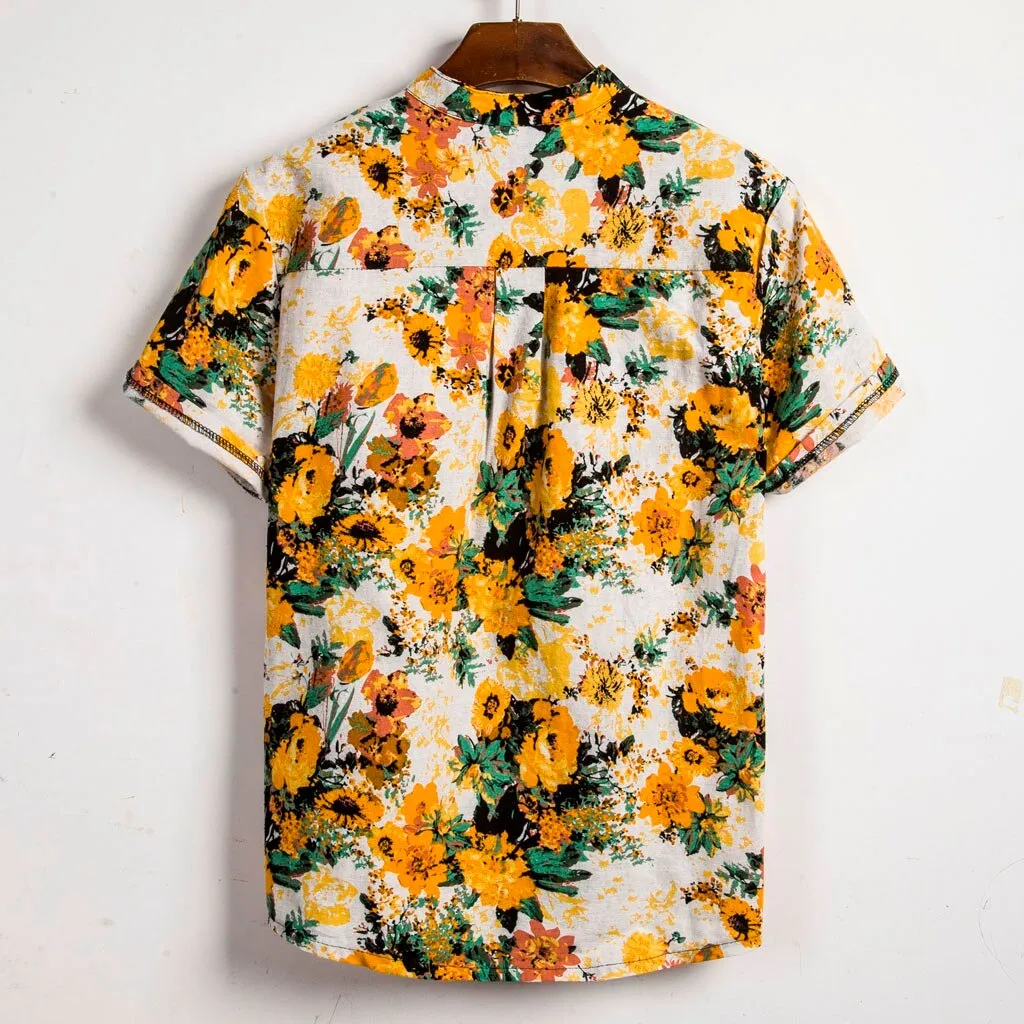 Floral Loose Baggy Holiday Shirts