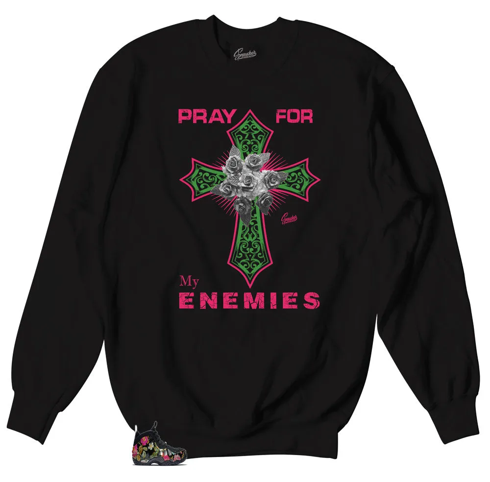 Foamposite Floral Enemy Cross Sweater