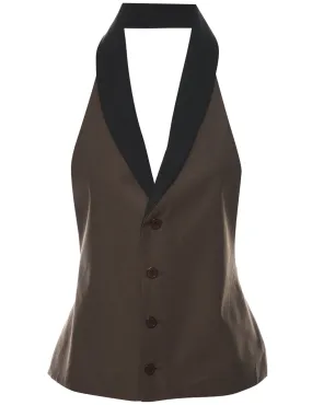 Halter Neck Waistcoat - M