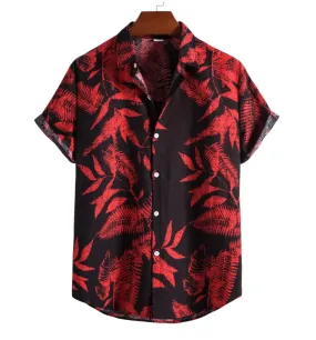 Hawaiian shirts - Black and Red Summer Shirt