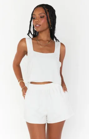 Hendrix Shorts | White Linen