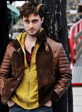 IG Perish Horrns Daniel Radcliffe Decant Leather Jacket by TJS