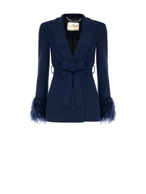 Lurex Feather Jacket