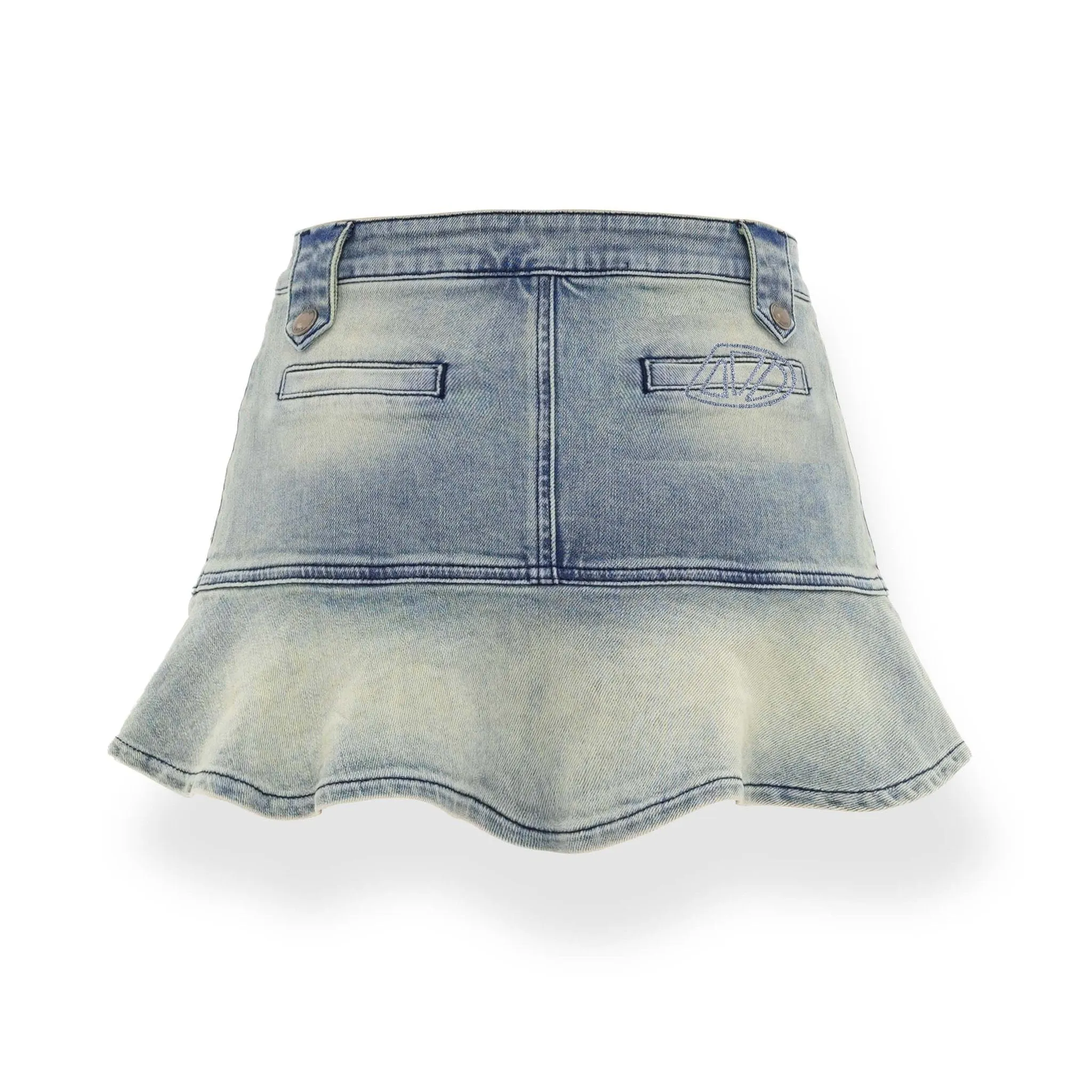 Mermaid Denim Skirt Blue