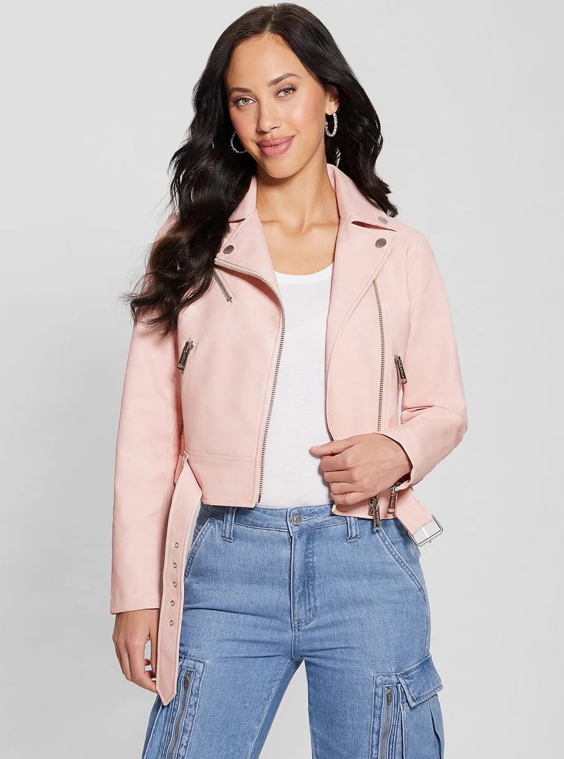 Pink Patty Biker Jacket