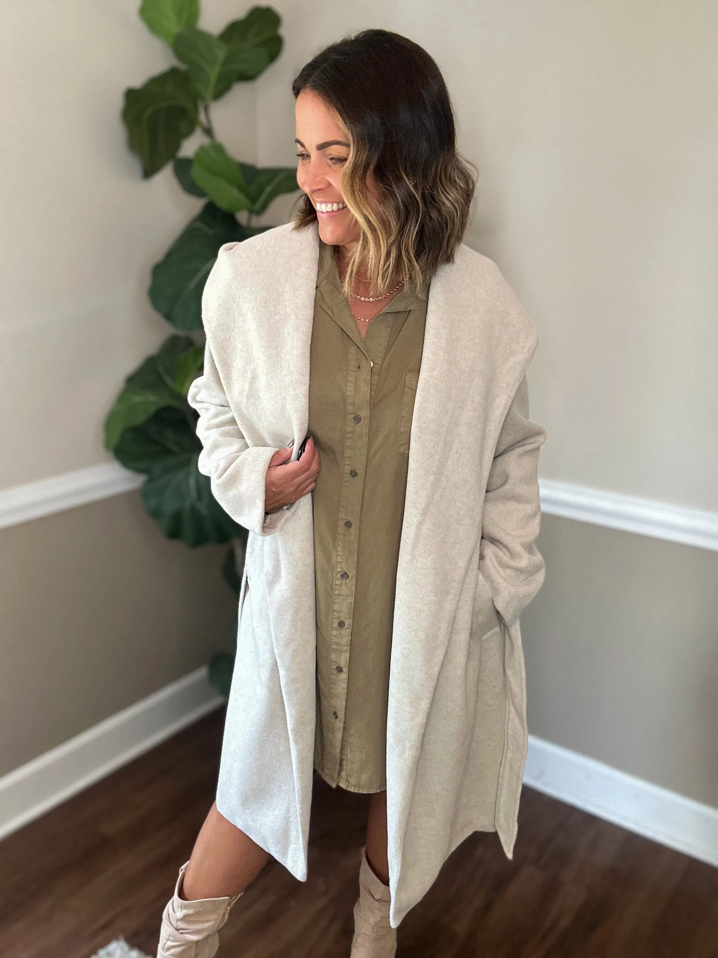 The Pure Elegance Belted Coat