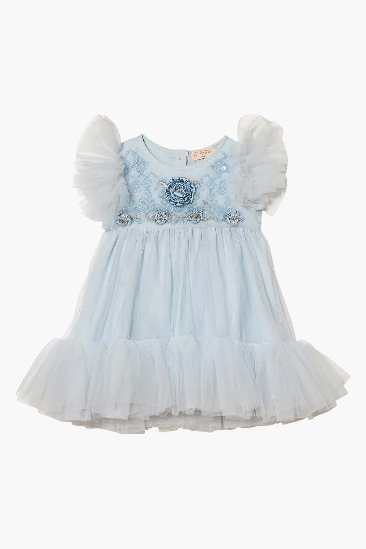 Tutu Du Monde Baby Girls Dress Silver Sky Tulle